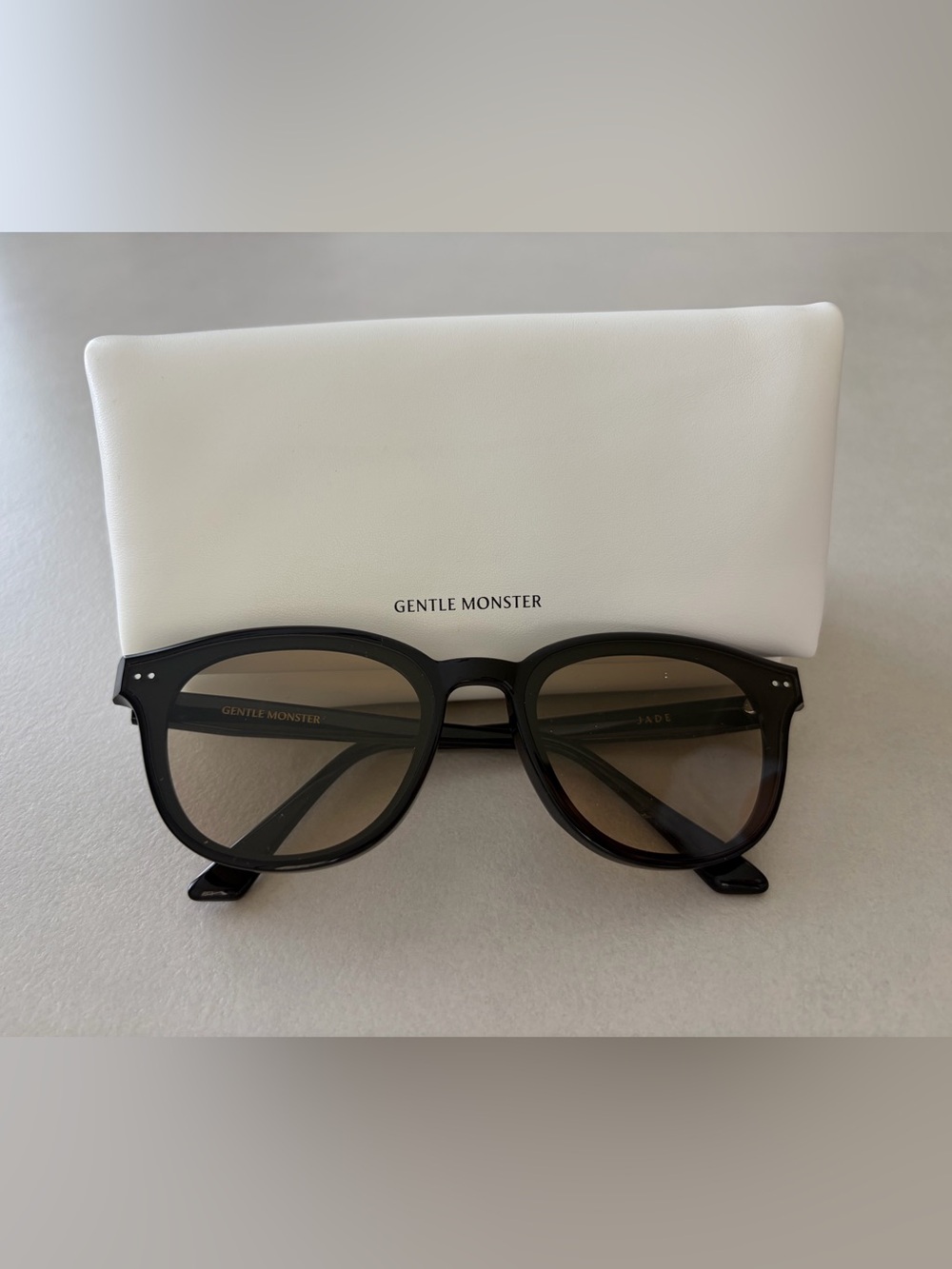 Gentle Monster “Jade” Sunglasses — Black, Like New
